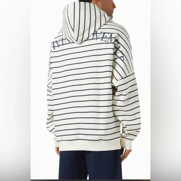 NWT THE GIVING MOVEMENT STRIPPED LOGO HOODIE IN ORGANIC COTTON blend s 2XL MEN